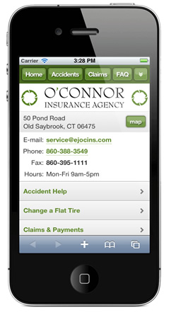 m.oconnorinsuranceagency.com website preview